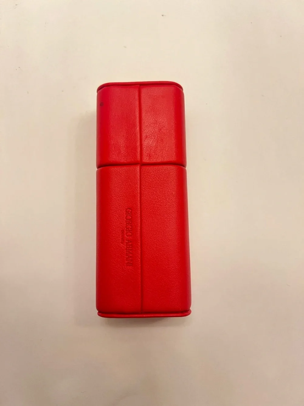 New Giorgio Armani Beauty Vanity Holder Box‎ Lipstick Holder Leather Case